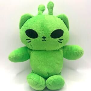 New - Green Alien Kitty/Cat "Regretavator," Plush